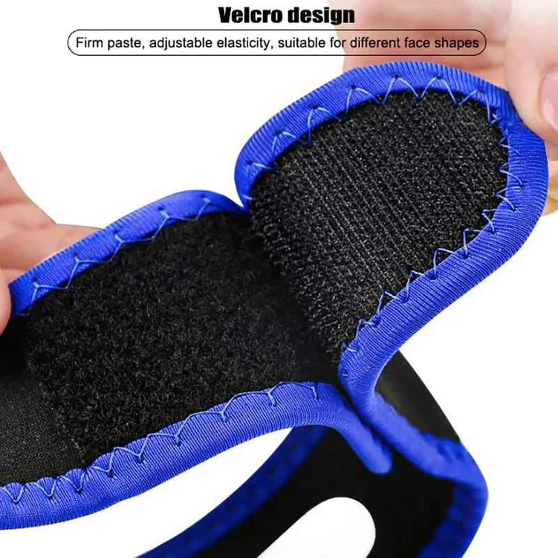 Breathable Anti Snore Chin Strap | Nylon Elastic Mouth Breathing Band for Better Sleep