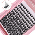 120pcs Lash Clusters Wispy Individual Eyelashes 8-16mm D Curl Fluffy Cluster Lashes Natural Look Eyelash Extensions