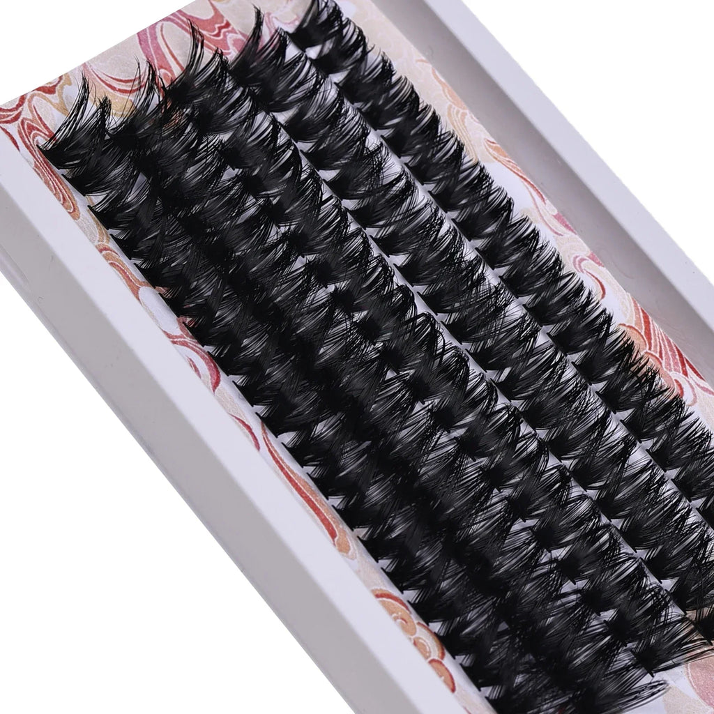 100Pcs 80D Mixed Tray Individual Lashes 3D Russia Volume Eye Lashes Soft Natural Lashes Fake Lash Cluster False Eyelashes
