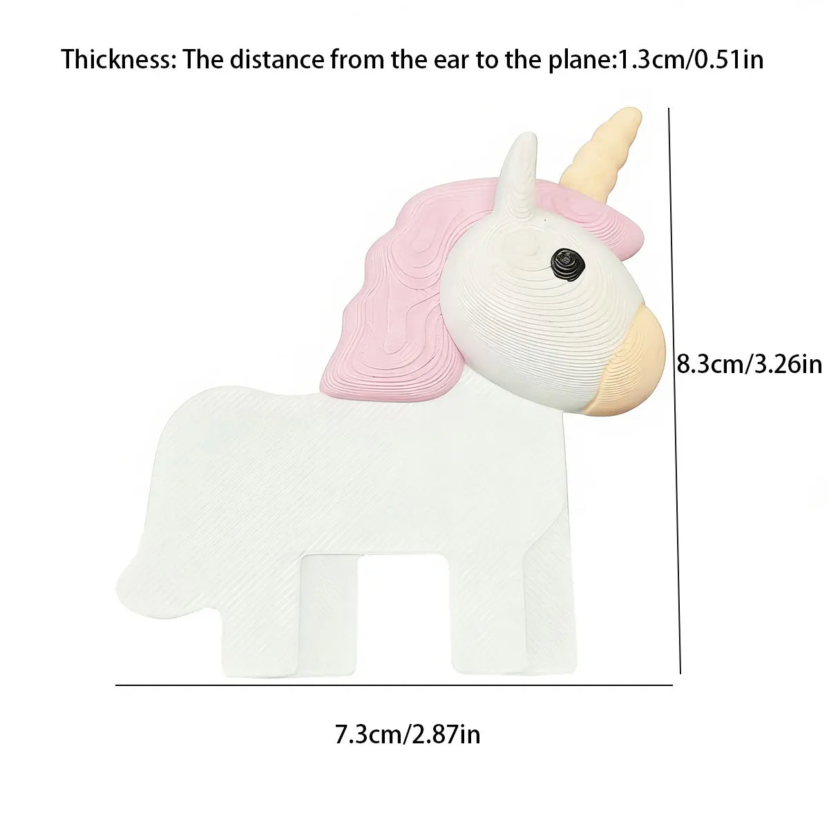 Creative 3D Unicorn-Shaped Page Divider, Cute Cartoon Reading Bookmark, Small Gift Ornament
