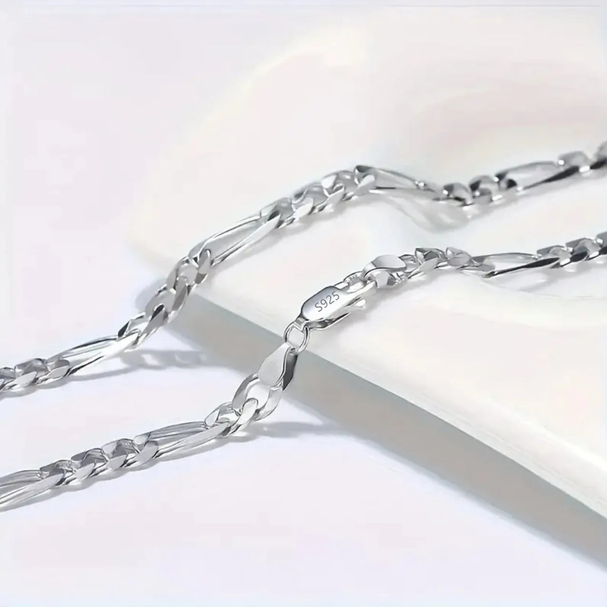 4mm 925 Sterling Silver Necklace Pressed flower Shining