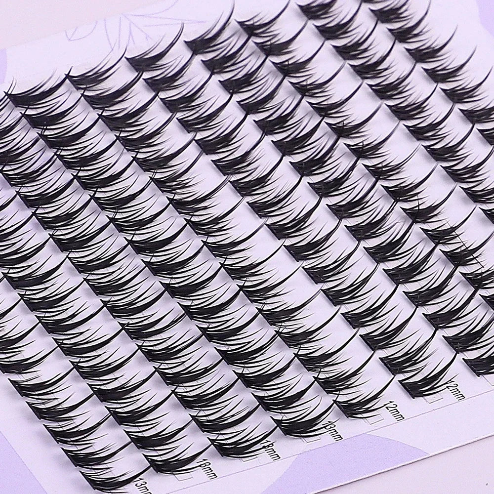 160 Rows Faux Mink Eyelashes Cluster 3D Natural Extension Individual Russia Strip Lashes for Eyelash Extension