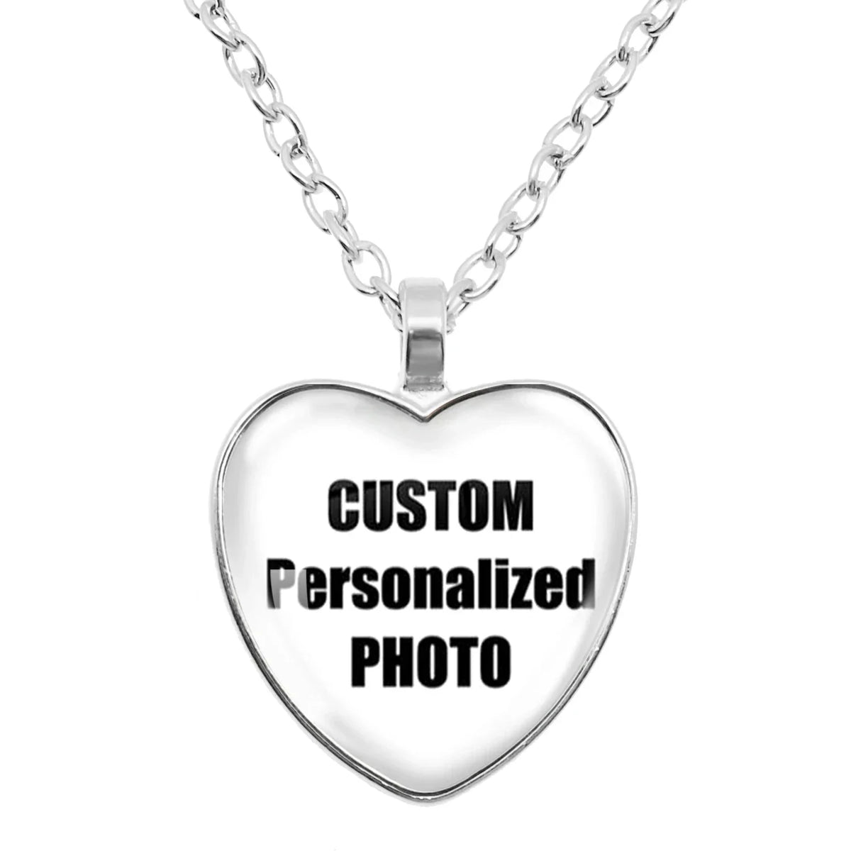 Custom Photo Heart Necklace | Personalized Double-Sided Family Jewelry Gift