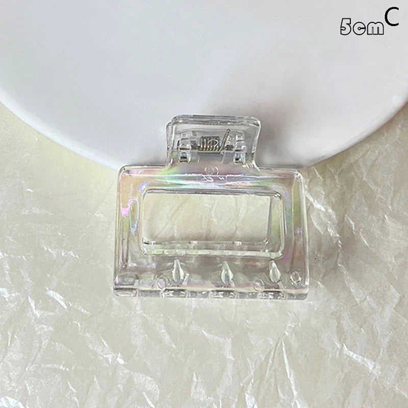 Women Hair Claw Korean Style Transparent Plastic Headband Hairpins Ponytail Claw Clip Crab Hair Accessories Headwear
