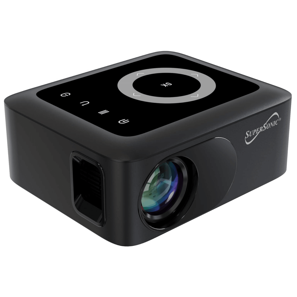 Supersonic Ultimate Soundbar Projector Combo with Built-In Bluetooth and RGB LED Lights