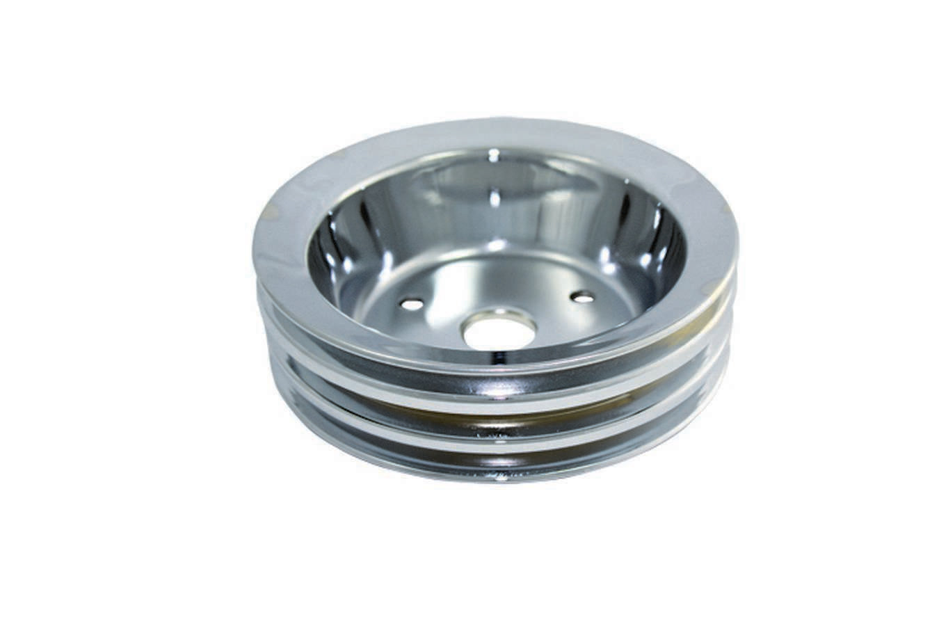 SBC SWP 3 Groove Crank Pulley Chrome - 8963