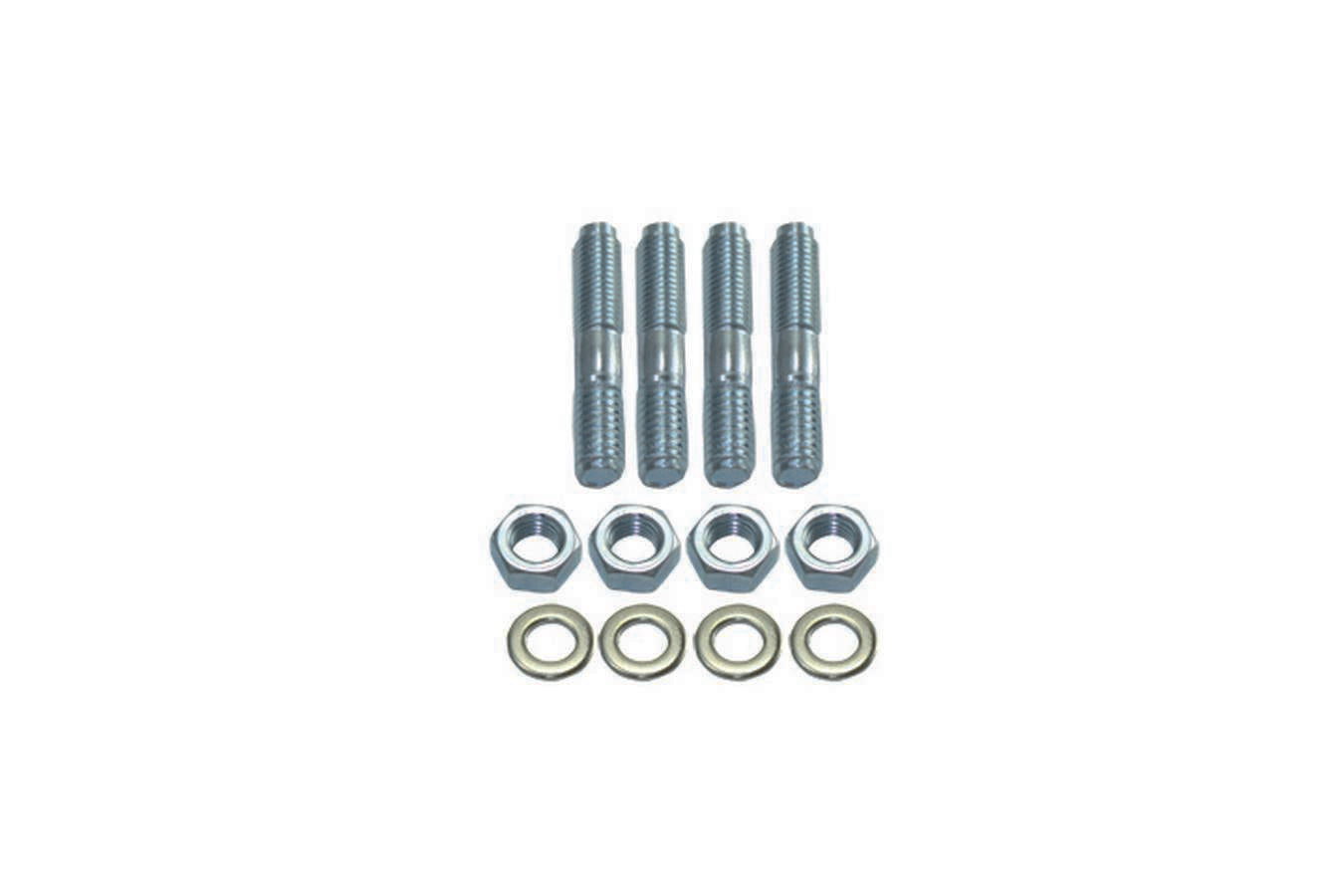 Carb Stud Kit 1-3/8in Lo ng 4pc Set White Zinc - 9127