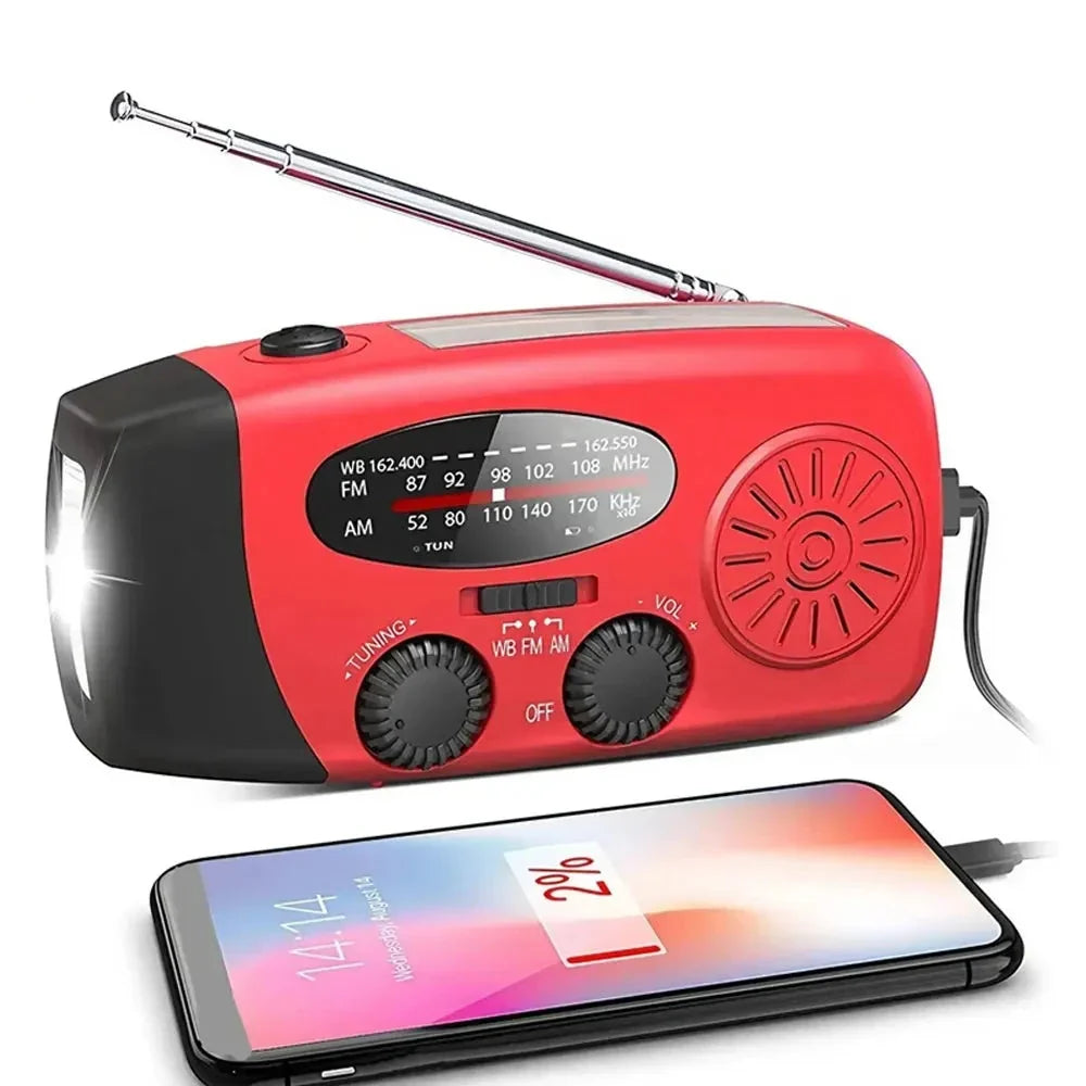 NNEOBA Emergency Hand-crank Solar Radio