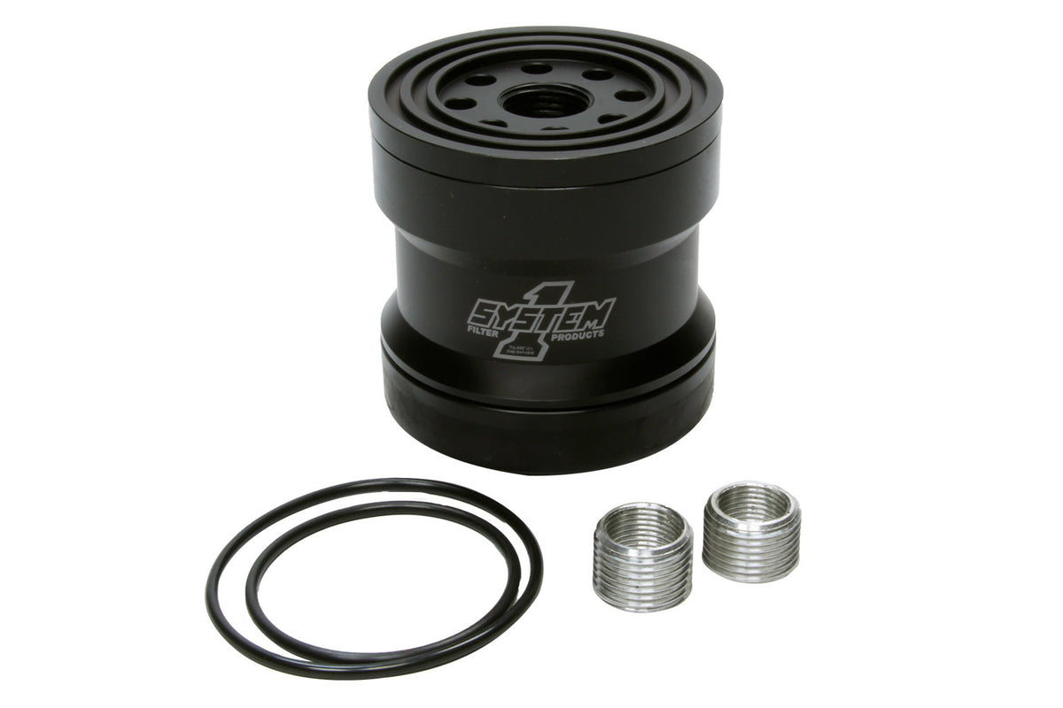 Billet Oil Filter w/Blt Cap 45 Micron - Black - 209361B