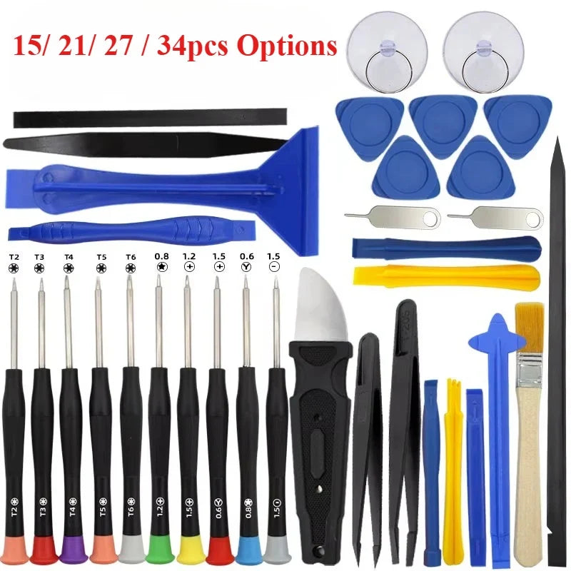 34 in 1 Precision Screwdriver Repair Tool Set | Mobile Phone Tablet Laptop Electronics Disassembly Kit