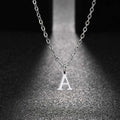 26 Letters A-Z Initial Pendant Necklaces for Women,Alphabet Pendant Rolo Chain Necklace,Simple Fashion Collar Jewelry Gift