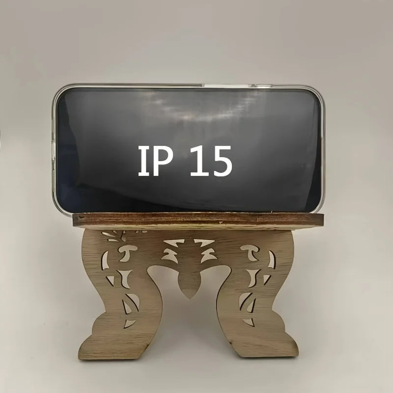 1pc Wooden Foldable Mini Bookend Stand Reading Ramadan Decor Home Bedroom Office Desktop Book Storage Display Rack