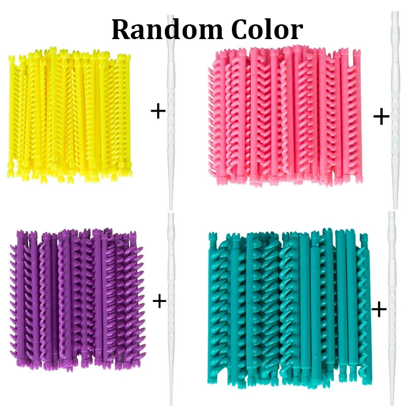 20/30pcs Hair Root Perm Rods Bars Curlers with Clips Bangs Volumizing Waves Fluffy Salon Hair Rollers Set Hair Styling Tools