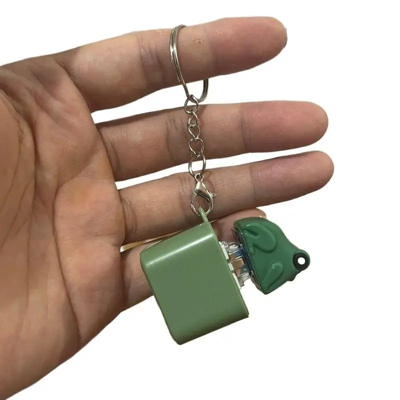 Funny Croaking Frog Duck Keychain | Rechargeable LED Fidget Clicker