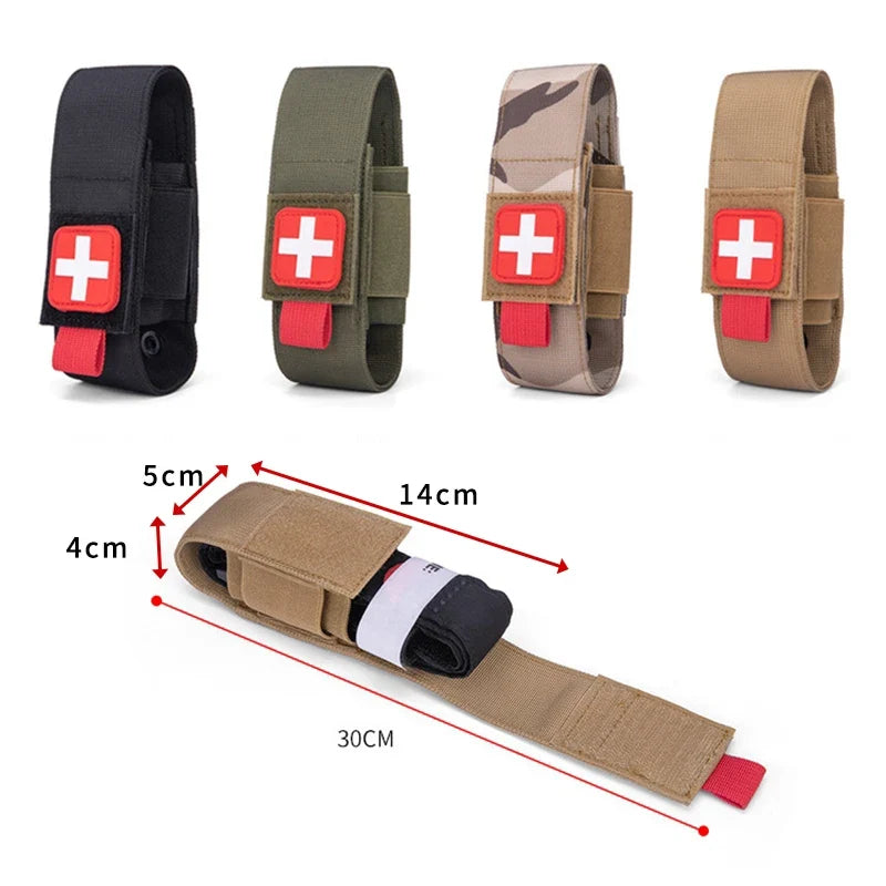 Outdoor Scissors Set Molle Tourniquet Storage Protective Bag | Rescue Survival Kit for Hiking Camping