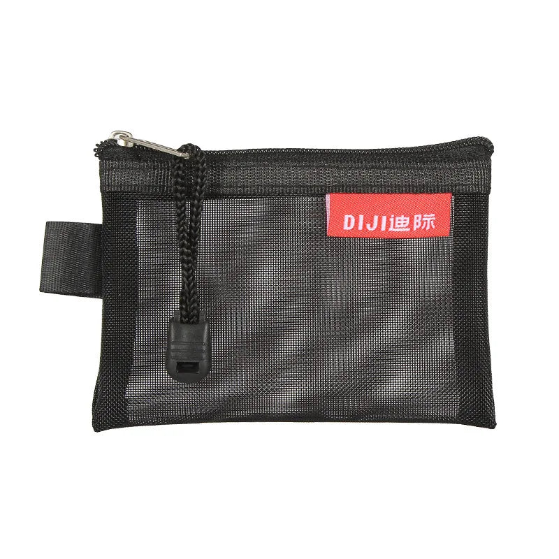 Mini Mesh Zipper Card Pouch | Transparent ID and Credit Card Storage Bag