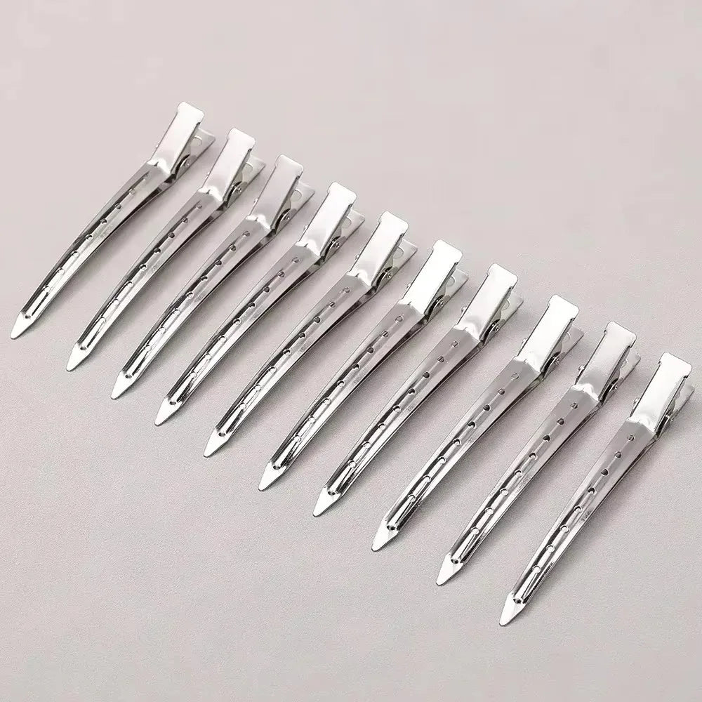 Hair Salon Hair Clips Metal Duckbill Crocodile Curling Hair Styling Clips Barber Shop Hair Positioning Clips Women Hair Clips