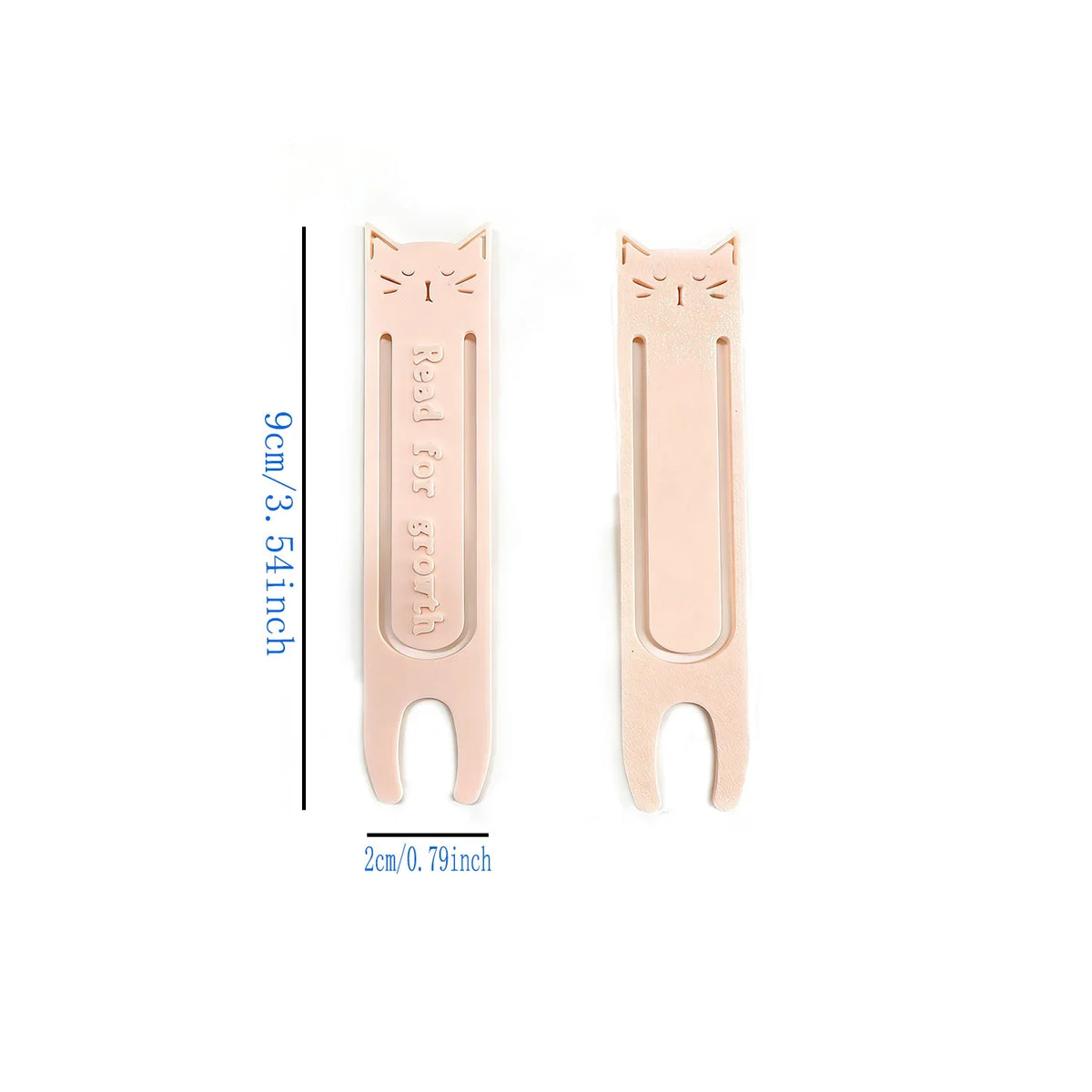 "Read for Growth" Reading Bookmarks, Creative Cat-Themed Labels, Reading Gifts for Book Lovers and Students, Multi-Color Options, 3-Piece Set