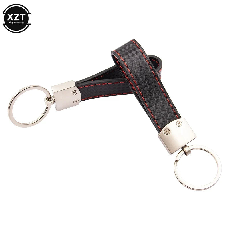 WYMECT Leather Car Keychain | Stylish Key Ring for Audi VW BMW