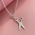 925 Sterling Silver Scissors Style Pendant Necklace Delicate Small Women Necklace Personality Creative Jewelry