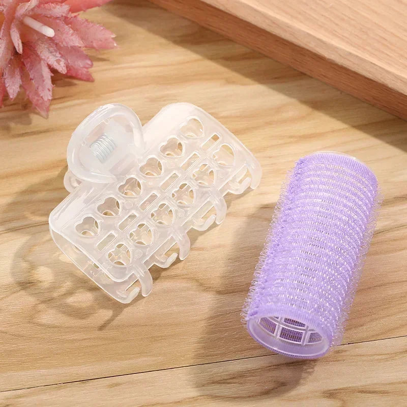 3pcs/pack Air Bangs Curling Roller Hair Rollers Bang Roll Curler Plastic Self-adhesive Hair Curling Hairdressing Tools