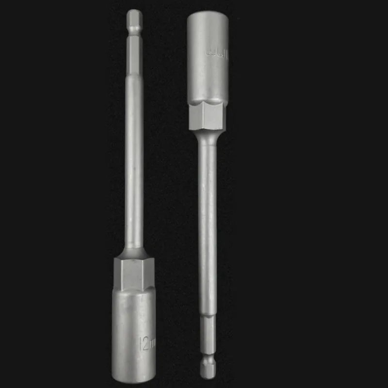 Electric Drill Socket Bit Set 150mm | Hex Nut Driver Adapter for Impact Drills