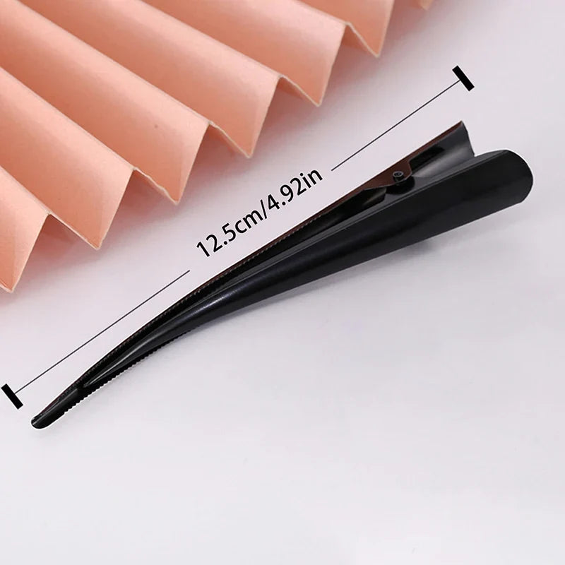 (BF06)5/10pcs Long Metal Hair Clips Horn Clip Hair Clamps Hair Accessories Duck Teeth Hairdressing Salon Tip Clip