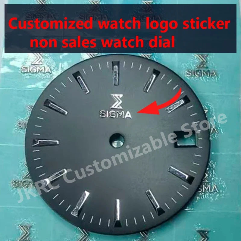 custom watch logo dial time sticker personalized gold silver metal transfer small mini 3d logo DIY name carve flat ultrath