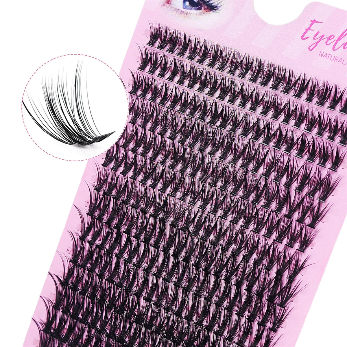 280pcs 40D Clusters False Eyelashes DIY Volume Individual Wispy Fluffy Lash Extensions for Makeup