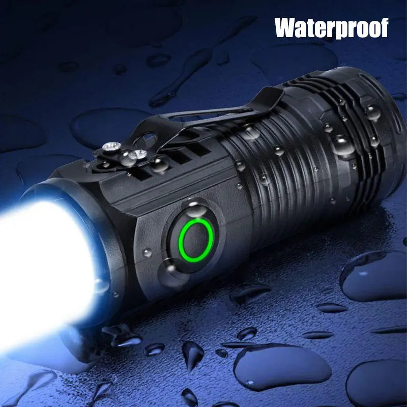 Ultra Bright Mini Torch 3LED Tactical Flashlight | USB Rechargeable Outdoor Light