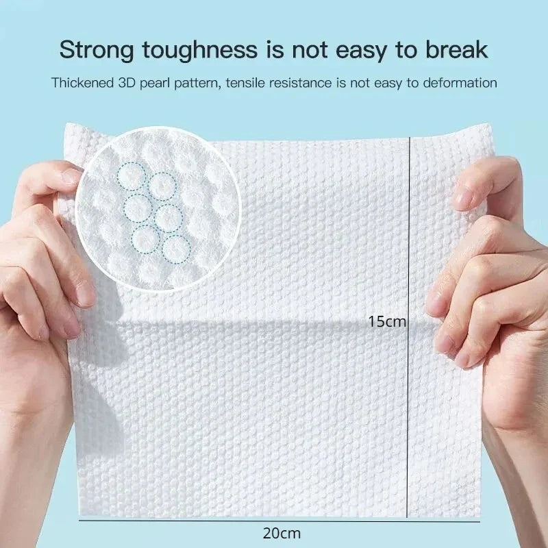 Disposable Face Towel | Soft Cotton Dry Rags for Washing and Drying Face