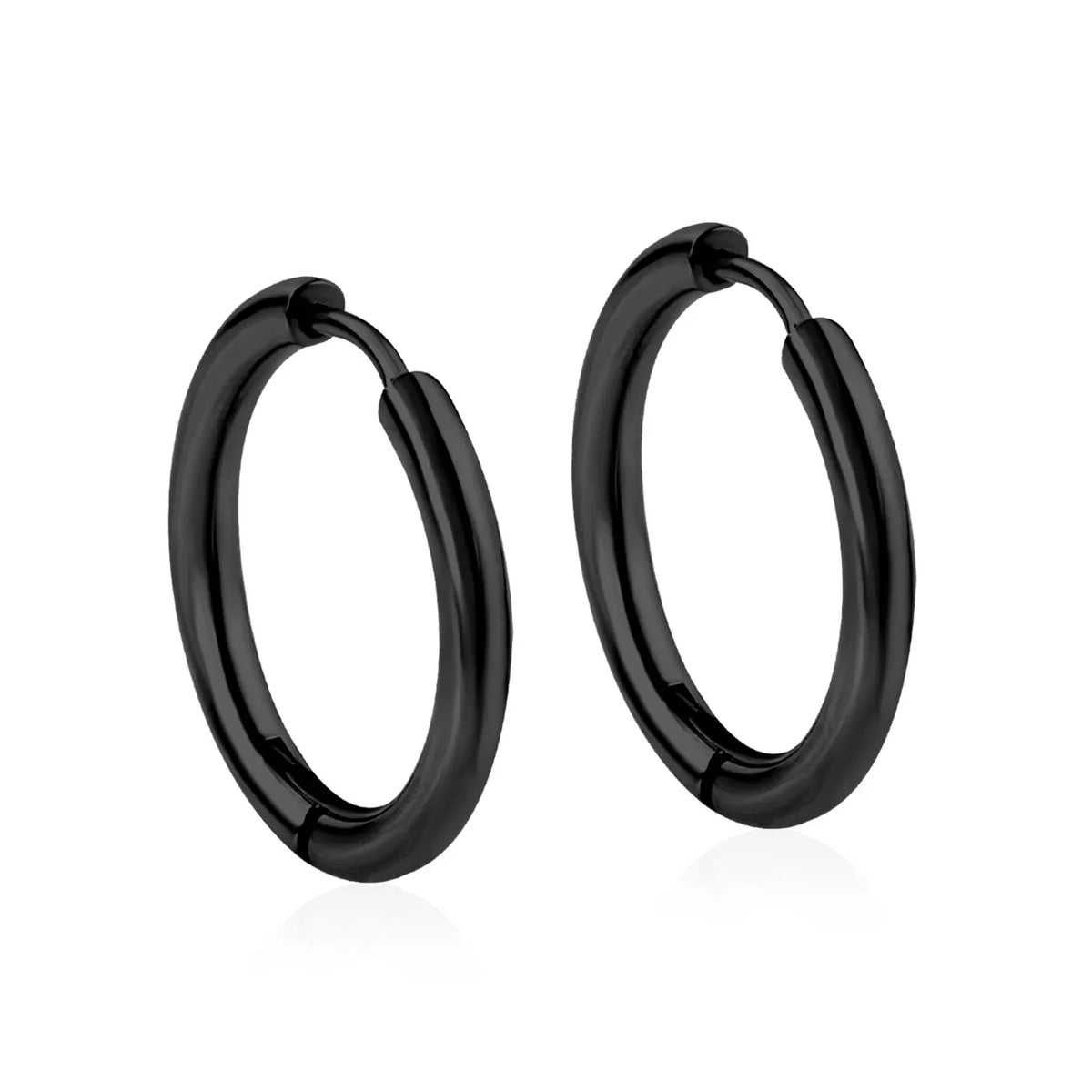 LUXUSTEEL Simple Hoop Earrings | Anti-Allergy Stainless Steel for Women