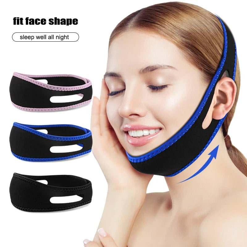 Breathable Anti Snore Chin Strap | Nylon Elastic Mouth Breathing Band for Better Sleep