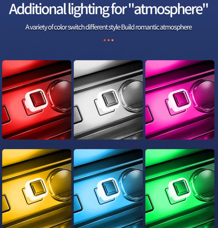 Car Mini USB LED Ambient Light | Portable Decorative Atmosphere Lamp