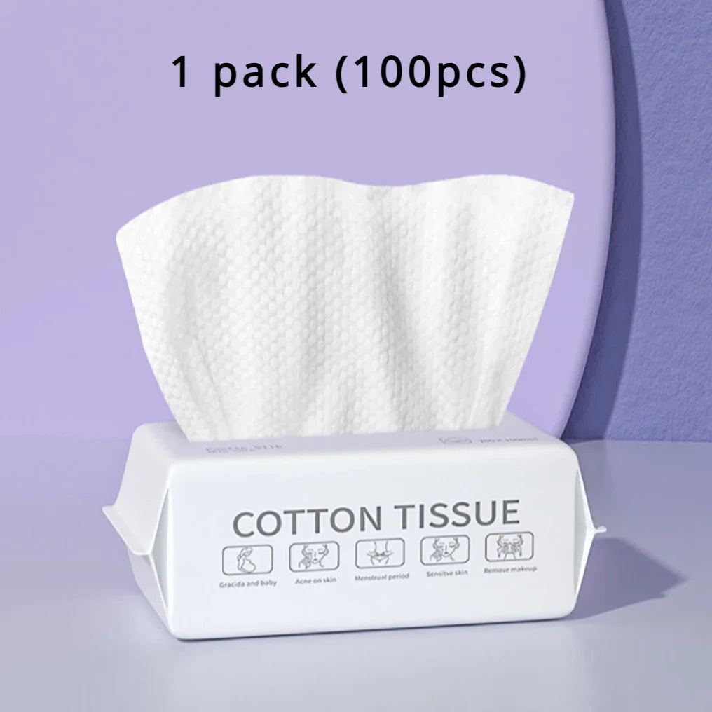 Disposable Face Towel | Soft Cotton Dry Rags for Washing and Drying Face