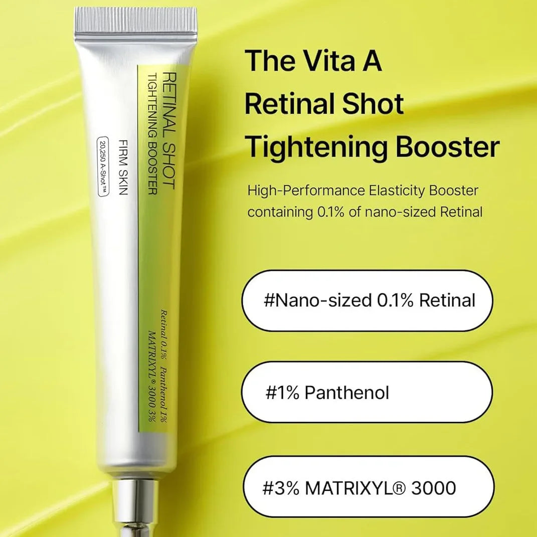 Korean Retinol Vitamin C Hydrating Shot Tightening Booster Face Cream Eye serum Lightening Dark Circles Firming Moisturizer