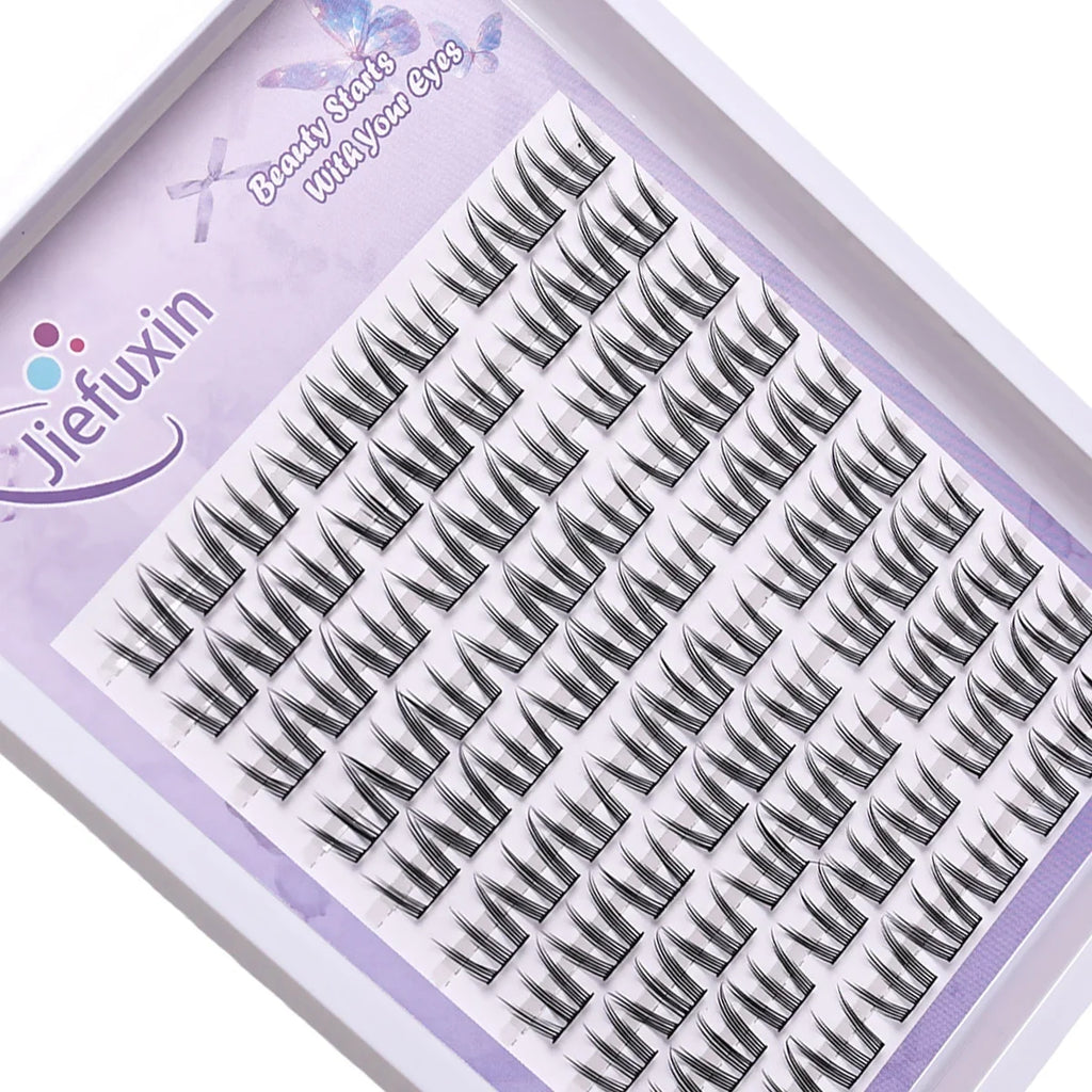 DIY Eyelash Clusters Natural False Eyelashes Extenstions Long-Lasting Cat Paw Cluster Thick Lashes Supplies Make Up