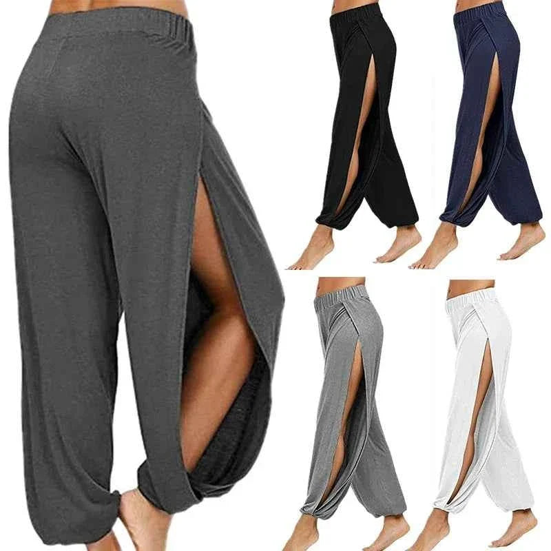 Women’s Split-Leg Wide Harem Yoga Pants