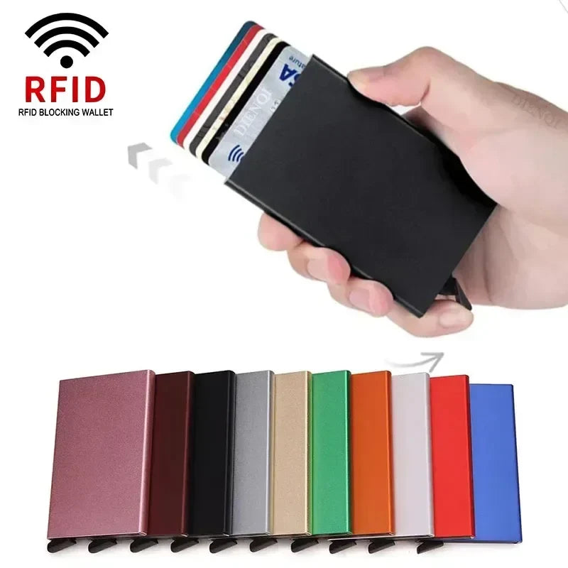 Pop Up Minimalist Smart Wallet | Thin Slim RFID Credit Card Holder for Men Women