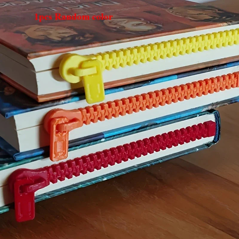 3D Printed Zipper Bookmark for Books, E-Readers, Diaries, Office Use and Gift for Book Lovers