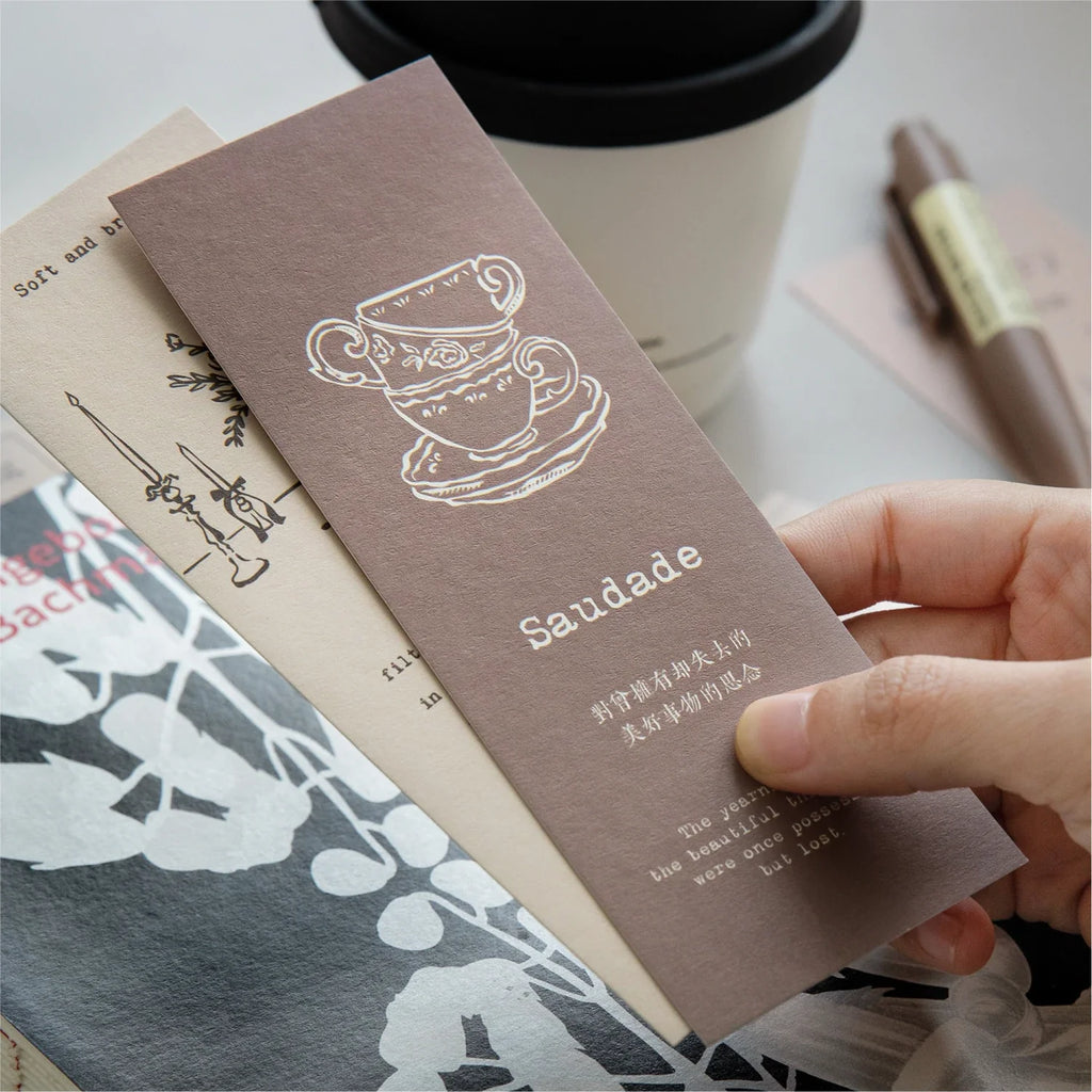 Journal GO 5pcs Ins Style Vintage Bookmark Creative Notes Book Mark for Students School Office Supplies Stationery