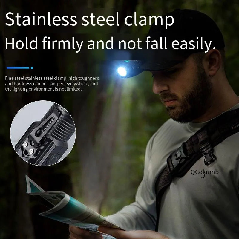 Ultra Bright Mini Torch 3LED Tactical Flashlight | USB Rechargeable for Hiking and Camping