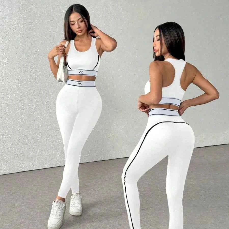 Women 2-Piece Yoga Set Bra & High Waist Leggings