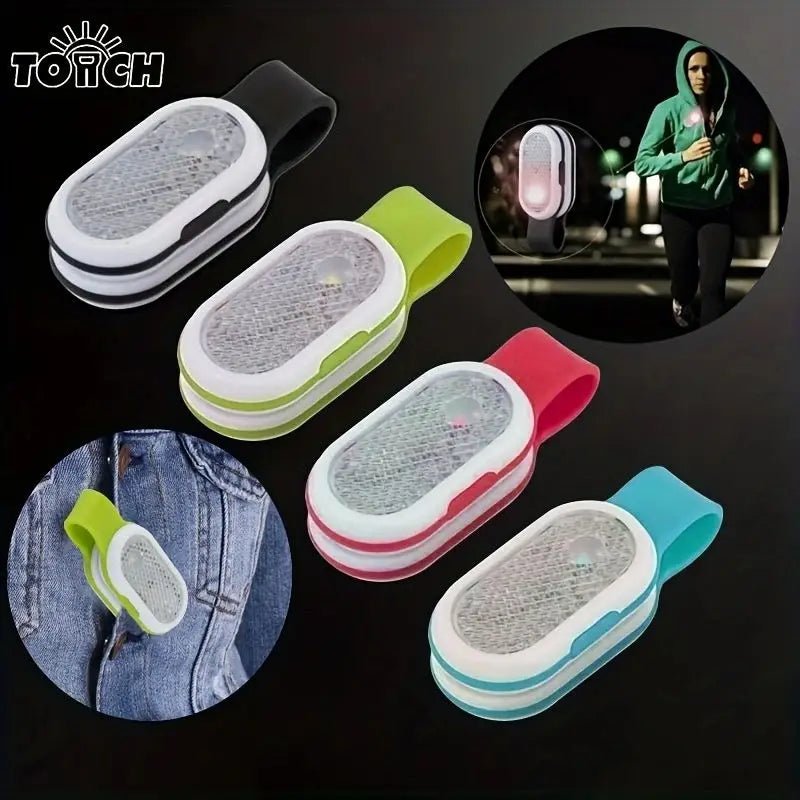 1pc Outdoor Portable LED Collar Clip Lamp | Hands-Free Mini Night Light for Running Camping Hiking