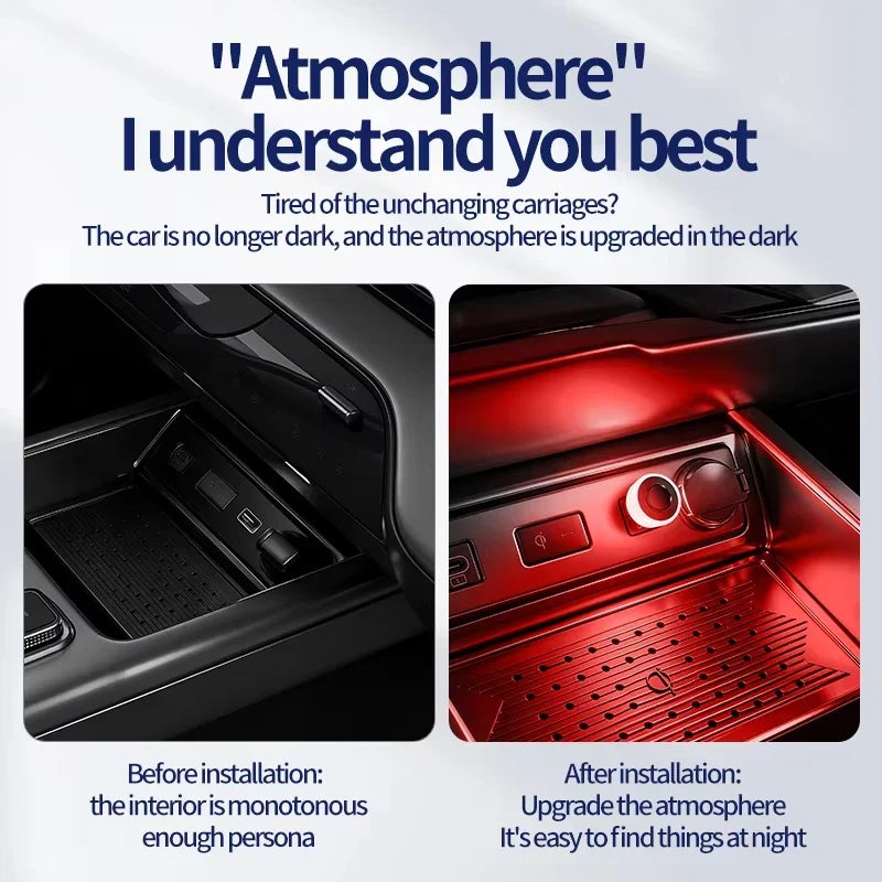 Car Mini USB LED Ambient Light | Portable Decorative Atmosphere Lamp