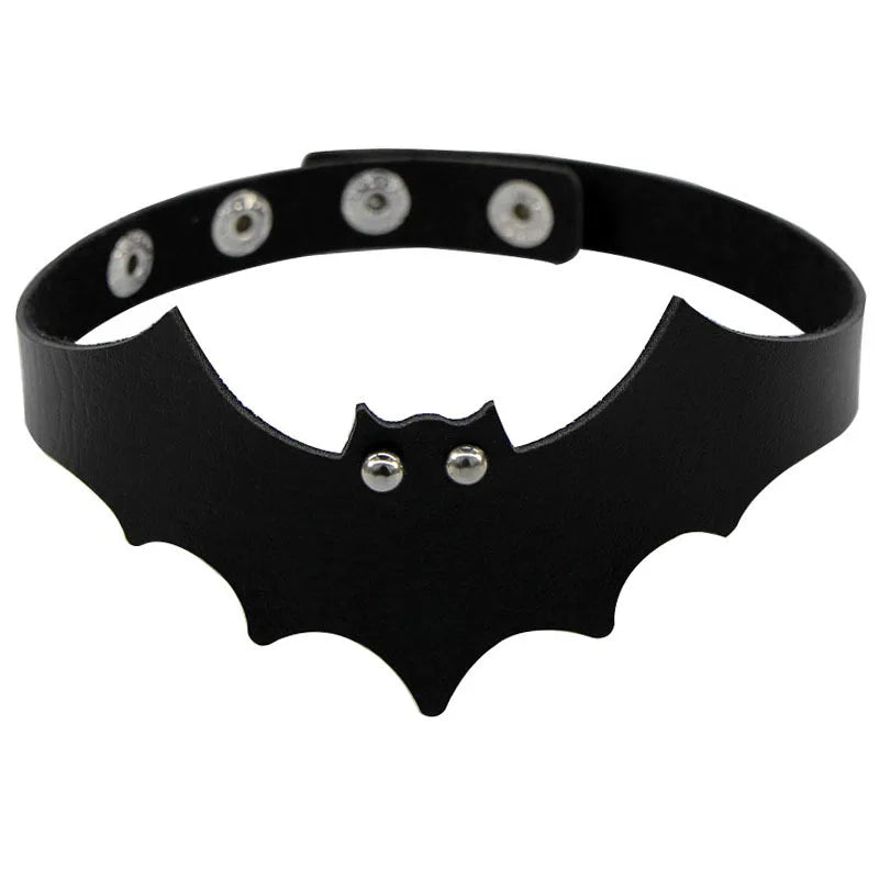 Pink Harajuku Gothic Spike Rivet Star Necklaces Collares Hip Hop Rock Black Bowknot PU Lace Leather Sexy Y2K Girl Choker Jewelry
