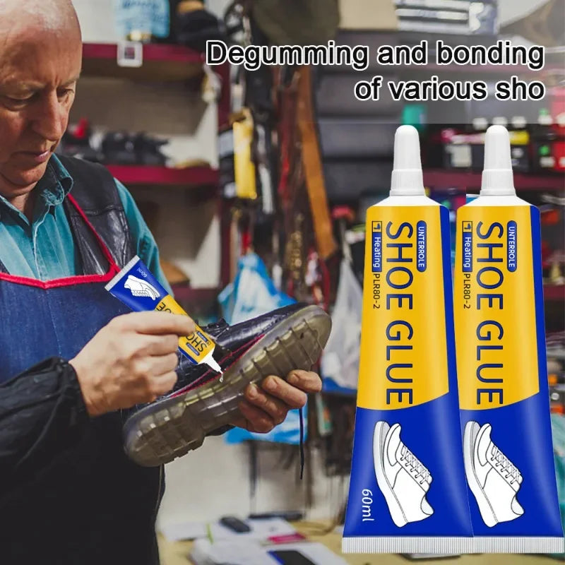 Strong Shoe Repair Adhesive | Waterproof Shoemaker Glue for Leather Rubber and Plastic