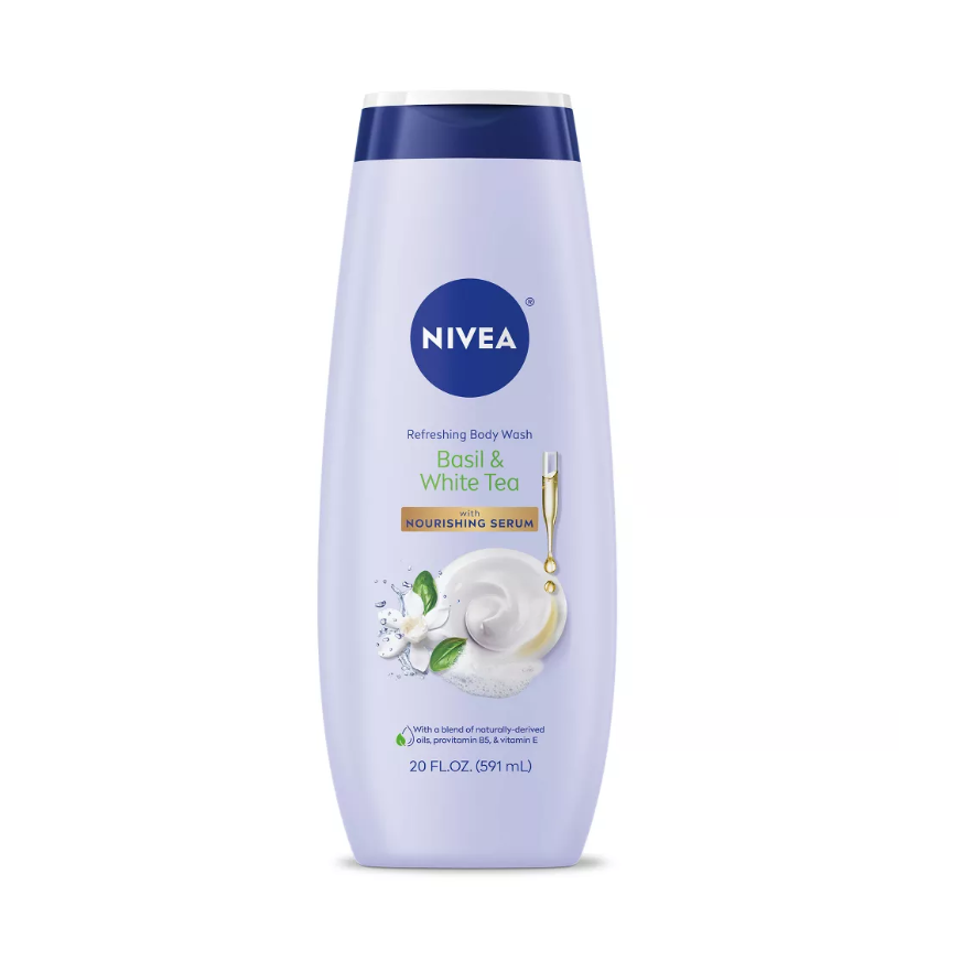 Nivea Basil & White Tea Refreshing Body Wash 20 Fl. Oz. Bottle