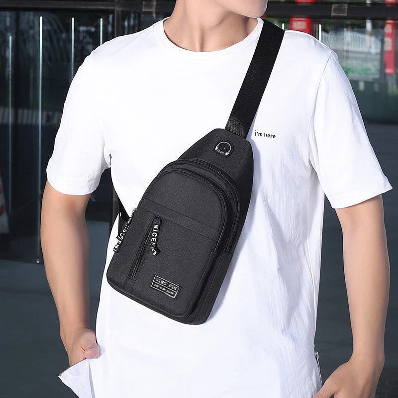Men Shoulder Chest Bag | Travel Crossbody Sling Pack