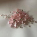 [ZY]Pearl Rhinestone Flower Wedding Hair Clip Hair Accessories For Women Beaded Hairpin Hair Ornaments Jewelry Bridal Headpiece